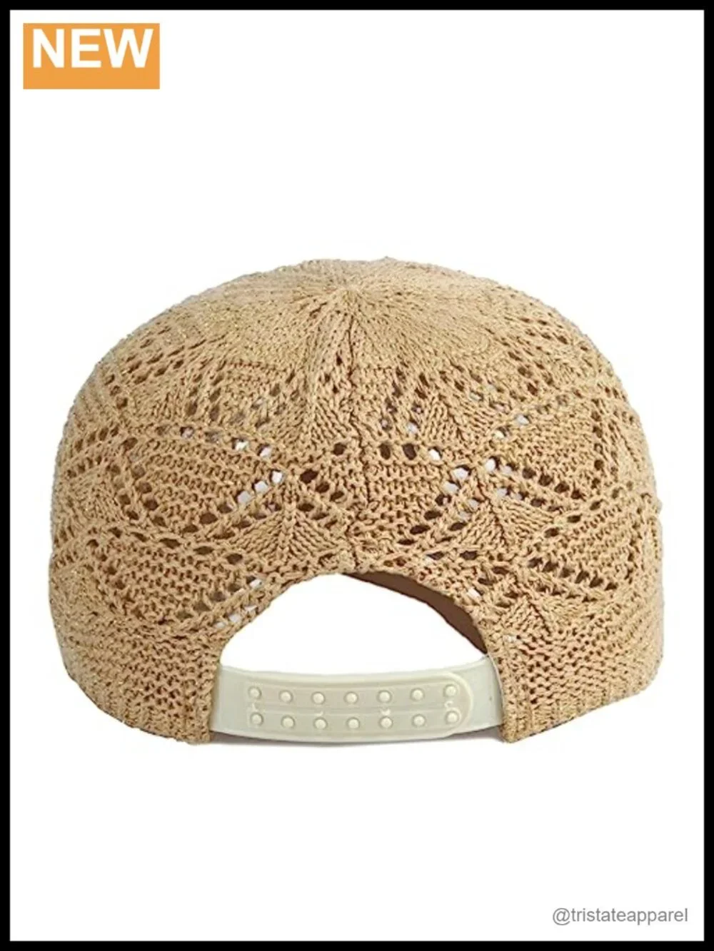 Women's Crochet Knit Baseball Cap Sun Protection Adjustable Summer Hat